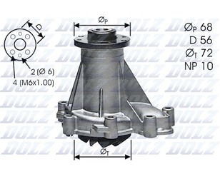 Насос водяной (помпа) для Mercedes Benz W140 1991-1999 новый