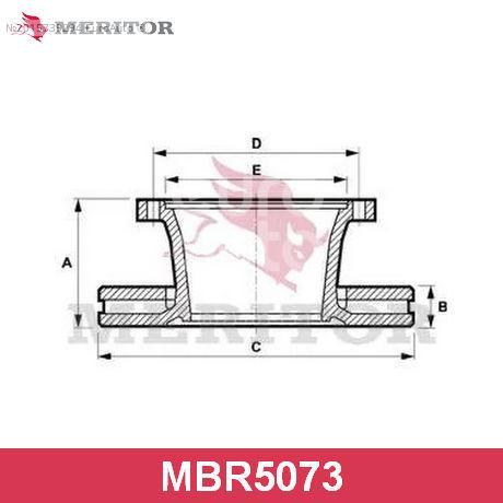 Диск тормозной Meritor MBR5073