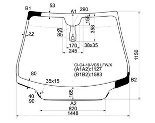 Стекло лобовое (ветровое) для Citroen C4 2005-2011 новый