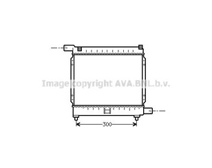 Радиатор основной для Mercedes Benz W201 1982-1993 новый