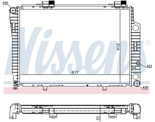 Радиатор основной для Mercedes Benz W202 1993-2000 новый