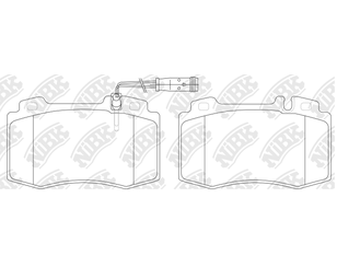 Колодки тормозные передние к-кт для Mercedes Benz W211 E-Klasse 2002-2009 новый