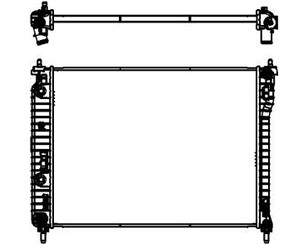 Радиатор основной для Chevrolet Captiva (C100) 2006-2010 новый