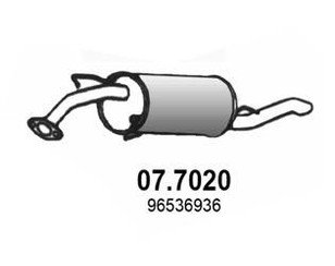 Глушитель основной для Chevrolet Aveo (T200) 2003-2008 новый