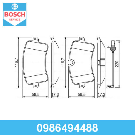 0986494488 BOSCH от 2793 руб. в Москве