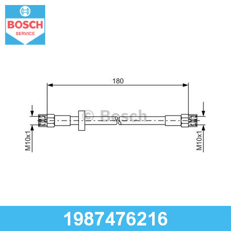 Bosch Bremsschlauch 1987476216 - Originalqualität Für Sichere Bremsleistung