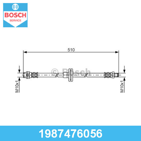 BOSCH Тормозной шланг передний