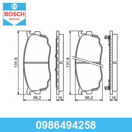 0986494258 BOSCH от 4011 руб. в Москве