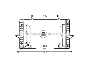 Радиатор основной для Volvo C70 1997-2002 новый