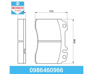 Колодки тормозные передние к-кт для Mercedes Benz R129 SL 1989-2001 новый