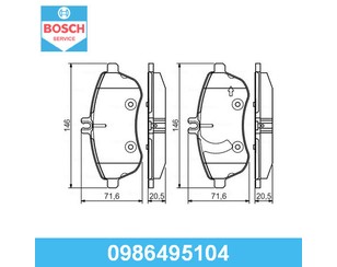 Колодки тормозные передние к-кт для Mercedes Benz W204 2007-2015 новый