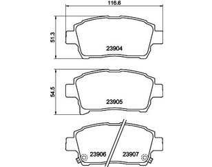 Колодки тормозные передние к-кт для Geely GC6 2014-2016 новый