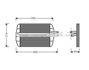 Радиатор отопителя для Ford Fiesta 1995-2001 новый