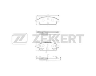 Колодки тормозные задние дисковые к-кт для Opel Mokka 2012-2019 новый