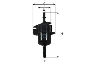 Фильтр топливный для Fiat Albea 2002-2012 новый