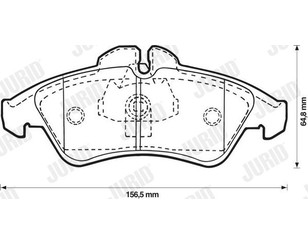 Колодки тормозные передние к-кт для Mercedes Benz Vito (638) 1996-2003 новый