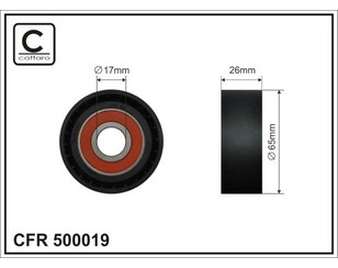 Ролик-натяжитель ручейкового ремня для BMW X5 F15/F85 2013-2018 новый