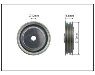 Ролик-натяжитель ручейкового ремня для Honda Civic Aerodeck 1998-2000 новый