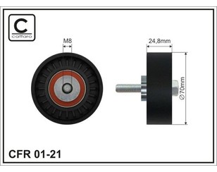 Ролик-натяжитель ручейкового ремня для Mercedes Benz W201 1982-1993 новый