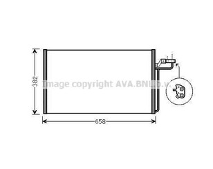 Радиатор кондиционера (конденсер) для Volvo C30 2006-2013 новый