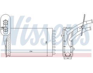 Радиатор отопителя для VW Lupo 1998-2005 новый