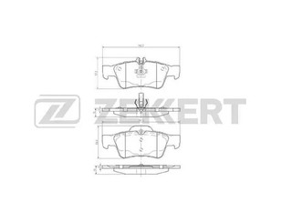 Колодки тормозные задние дисковые к-кт для Mercedes Benz W220 1998-2005 новый