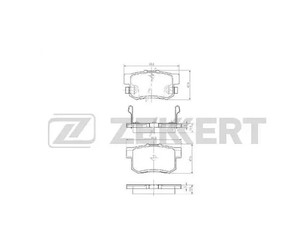 Колодки тормозные задние дисковые к-кт для Honda Stream 2001-2005 новый