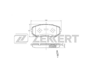 Колодки тормозные передние к-кт для Mazda CX 7 2007-2012 новый