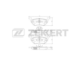 Колодки тормозные задние дисковые к-кт для Mazda Tribute (EP) 2000-2007 новый