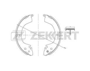 Колодки барабанные к-кт для Mitsubishi Space Gear 1995-2006 новый