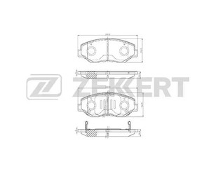 Колодки тормозные передние к-кт для Honda Element 2003-2010 новый