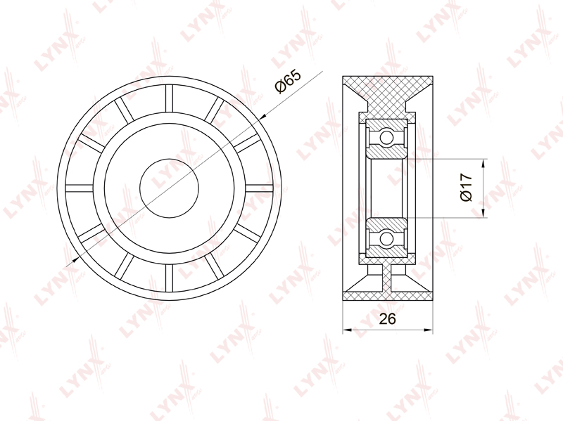Ролик дополнительный руч. ремня