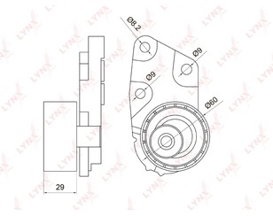 Ролик-натяжитель ремня ГРМ для Chevrolet Lacetti 2003-2013 новый