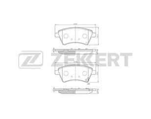 Колодки тормозные передние к-кт для Fiat Sedici 2007-2014 новый