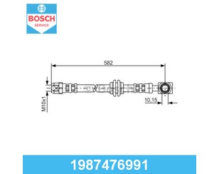 Шланг тормозной передний для Mini R50 2000-2007 новый