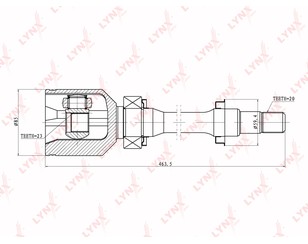 ШРУС внутренний передний для Toyota Gaia 1998-2003 новый