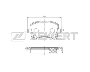 Колодки тормозные задние дисковые к-кт для Audi TT(8J) 2006-2015 новый