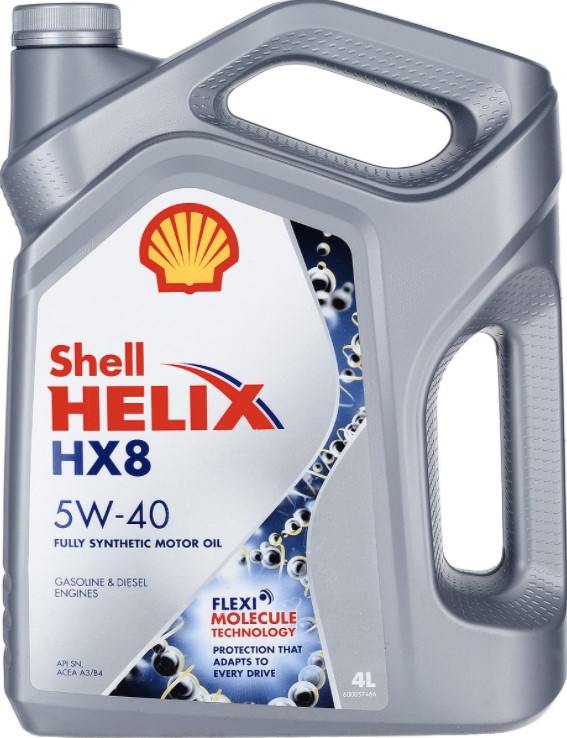 Масло SHELL HELIX HX8 SYNTHETIC 5W40 4Л купить в ЕвроАвто