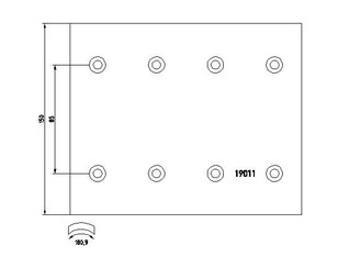 Накладки на колодки для DAF 75 1992-1998 новый