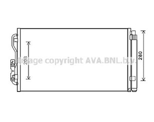 Радиатор кондиционера (конденсер) для BMW 3-serie F30/F31/F80 2011-2020 новый