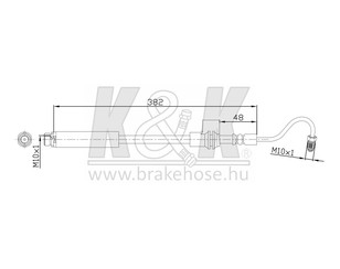 Шланг тормозной для Ford Fiesta 2001-2008 новый