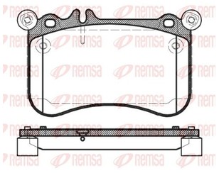 Колодки тормозные передние к-кт для Mercedes Benz W221 2005-2013 новый