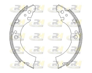 Колодки барабанные к-кт для Nissan Micra (K10) 1982-1992 новый