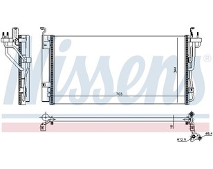 Радиатор кондиционера (конденсер) для Hyundai XG 1998-2005 новый