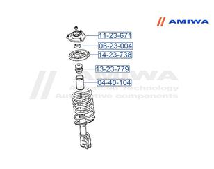 Подшипник опоры переднего амортизатора для Citroen C4 Aircross 2012-2017 новый