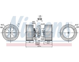 Моторчик отопителя для Land Rover Range Rover III (LM) 2002-2012 новый