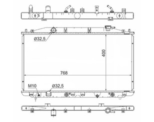 Радиатор основной для Honda Accord VIII 2008-2015 новый