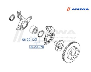 Подшипник передней ступицы для Mazda MX-6 (GE6) 1991-1997 новый