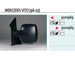 Зеркало правое механическое для Mercedes Benz Vito (638) 1996-2003 новый