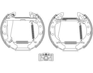 Колодки барабанные к-кт для Chery Amulet (A15) 2006-2012 новый